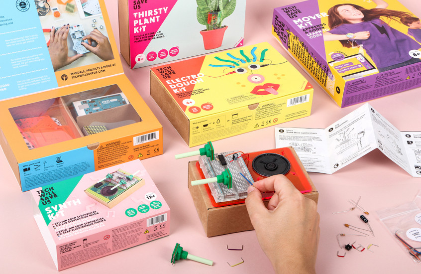 Technology Will Save Us - DIY Toy Kits — Packaging designed for the fun and creative Technology Will Save Us.