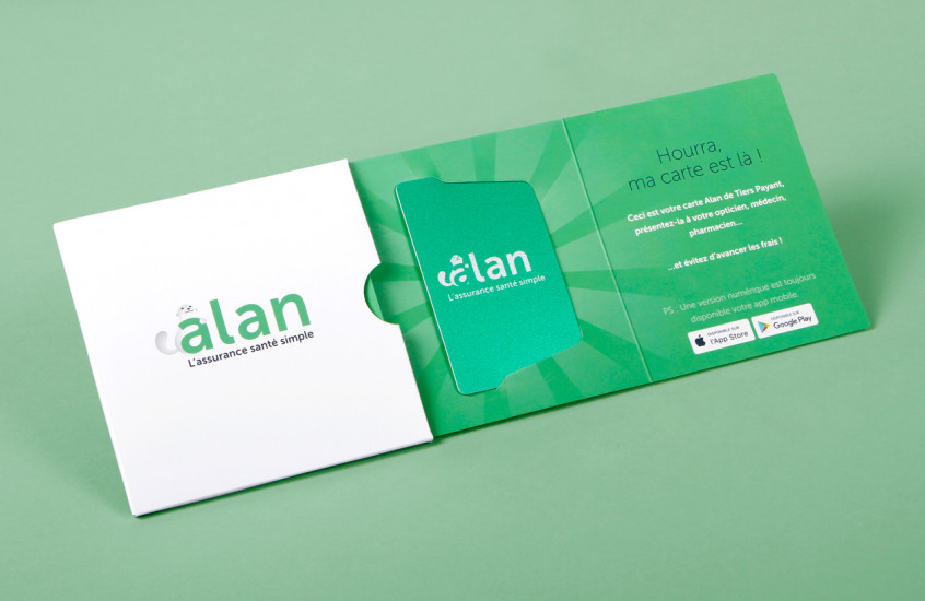 Alan - Health Insurance — Welcome pack for alan customers health insurance card.