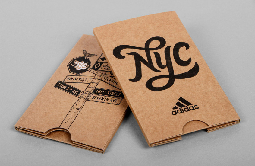 Adidas - NYC — Store opening promotional packaging.