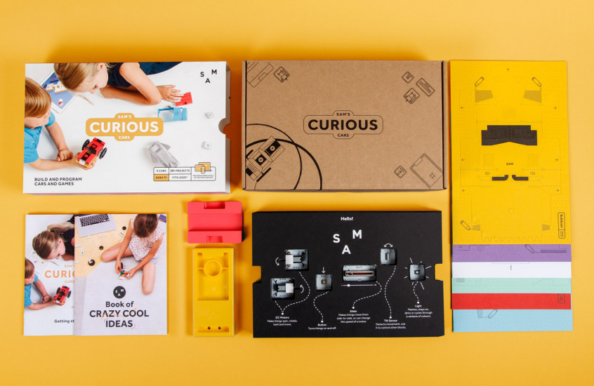 SAM Labs - Curious Studio — Packaging for the Curious kit.